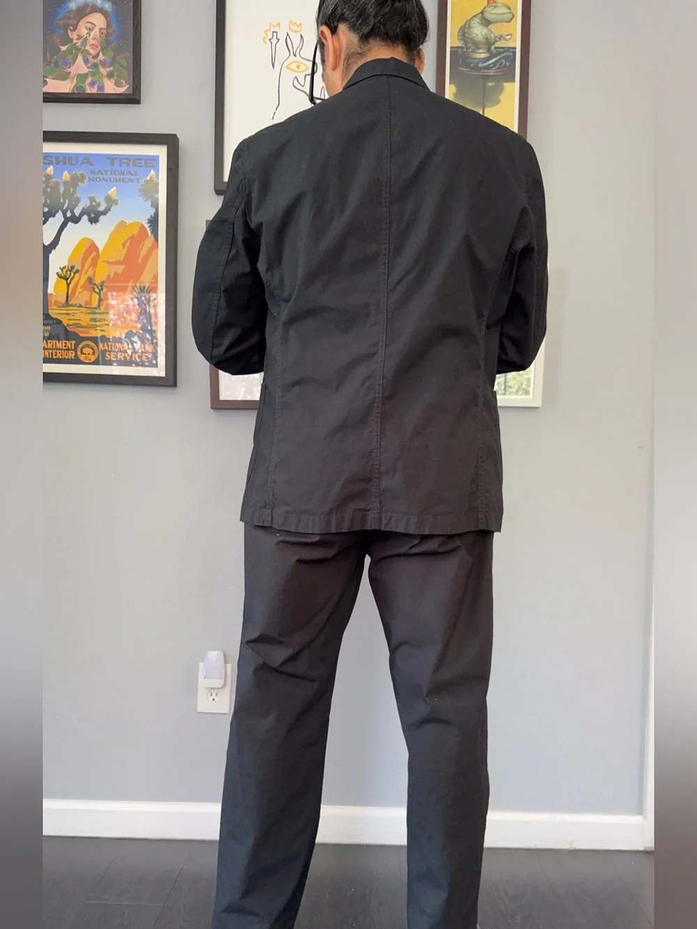 Buck Mason Parachute Poplin Carry-On Jacket Black Large